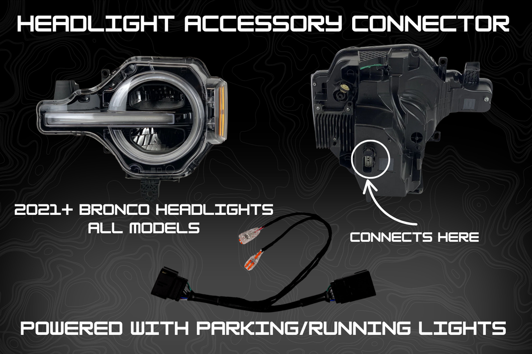 2021-2025 Bronco Plug & Play Headlight Accessory Connector