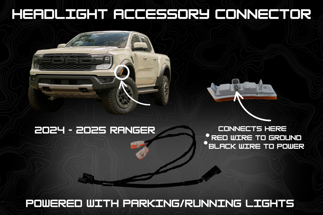 2024-2025 Ranger Raptor Plug & Play Headlight Accessory Connector
