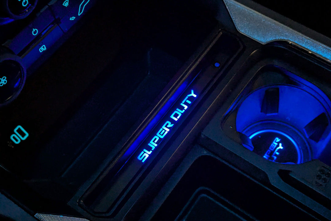 2023 - 2025  F250 Super Duty LED Console Tray RGB Light