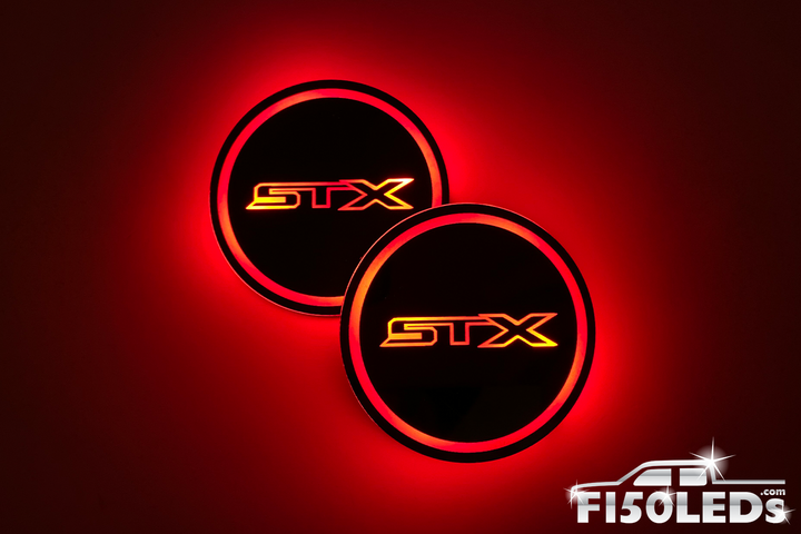 2024 - 2025 F150 LED RGB Cup Holder Coaster Light Kit