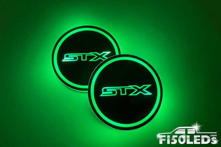 2024 - 2025 F150 LED RGB Cup Holder Coaster Light Kit
