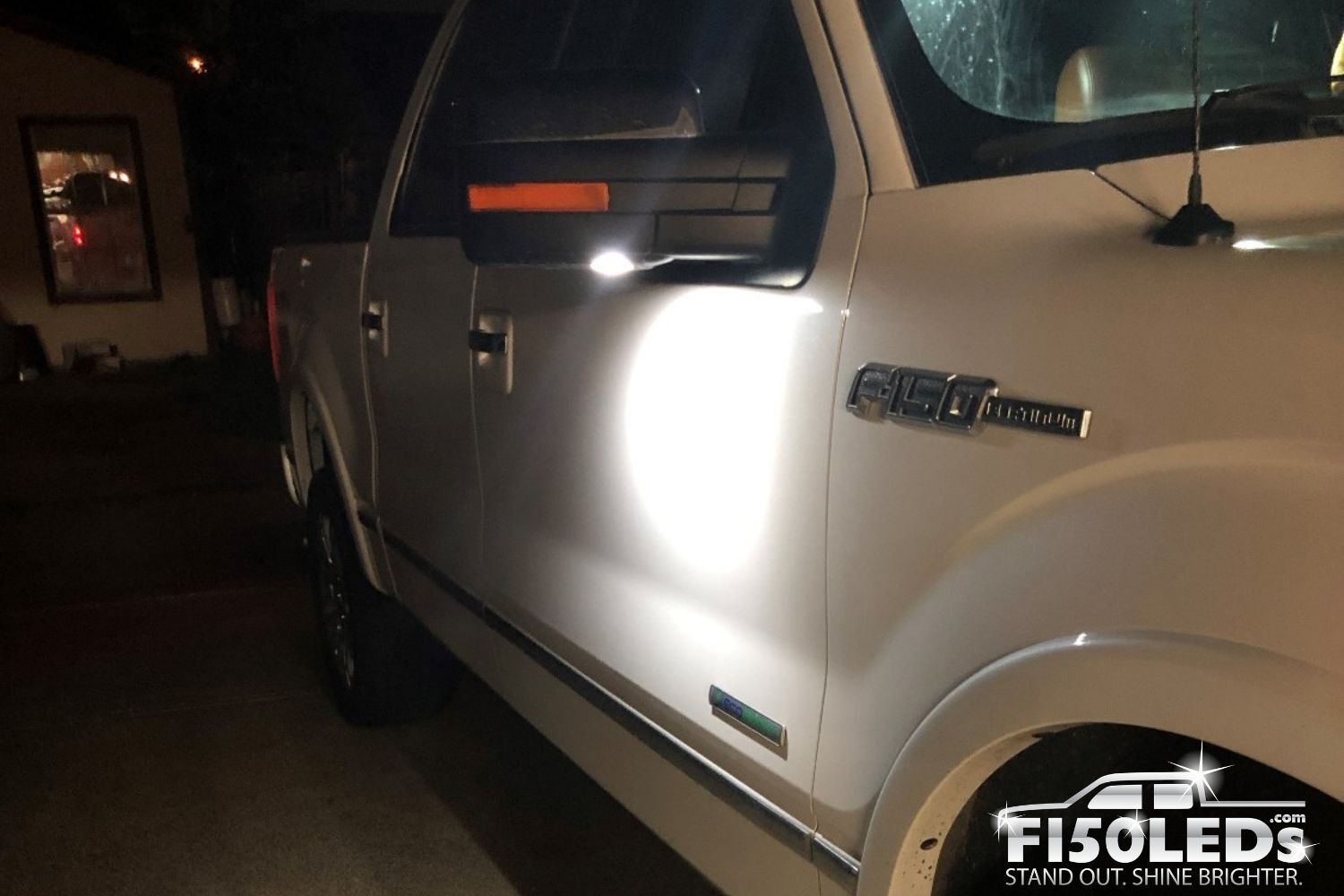 caricia Espantar Soplar 2009 - 2014 F150 LED Puddle Lamp Mirror Lights