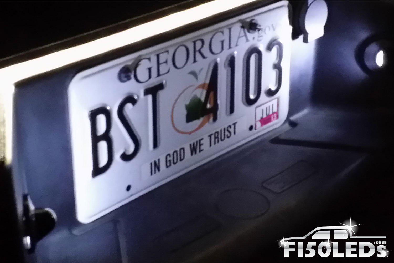 Ford f150 shop license plate light