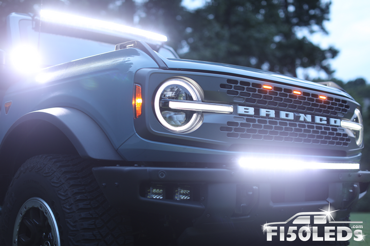2021 - 2025 Ford Bronco PALADIN 180W Curved CREE XTE LED Bumper Bar