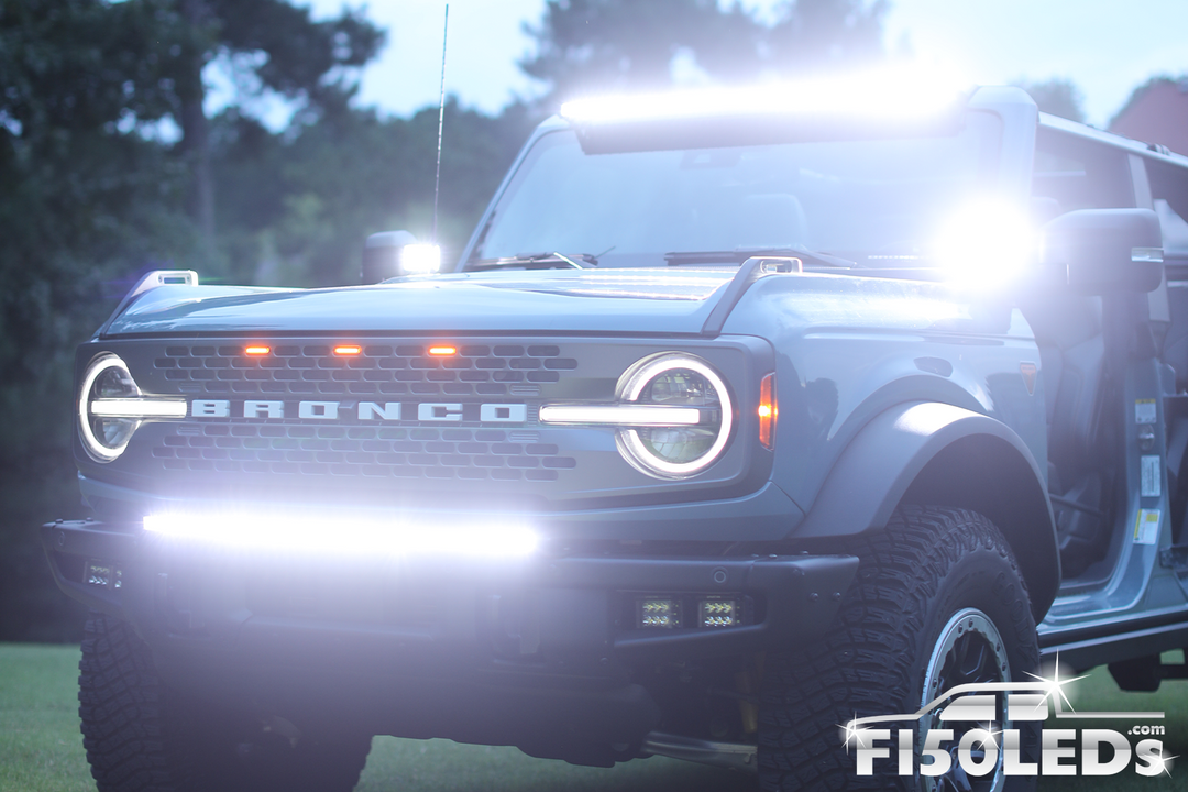 2021 - 2025 Ford Bronco PALADIN 180W Curved CREE XTE LED Bumper Bar