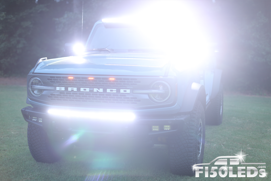 2021 - 2025 Ford Bronco PALADIN 180W Curved CREE XTE LED Bumper Bar