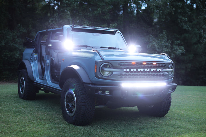 2021 - 2025 Ford Bronco PALADIN 180W Curved CREE XTE LED Bumper Bar