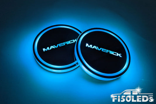2022 - 2024 Ford Maverick LED Cup Holder Coaster Kit