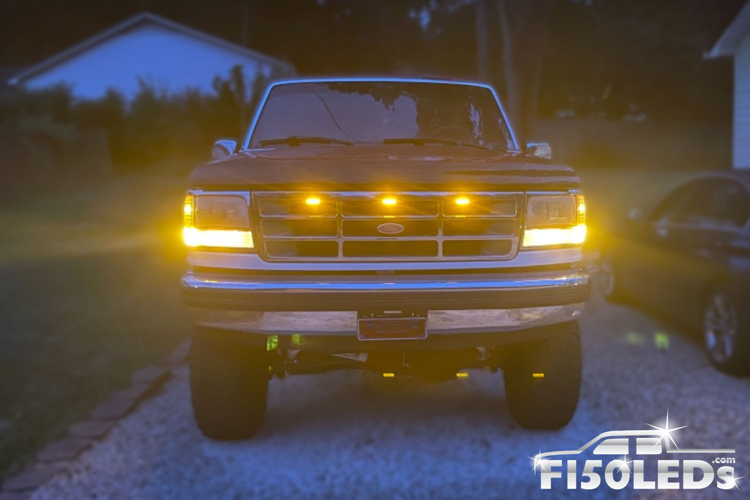 Ford F150 1992 1996 Raptor Style Extreme LED grill Kit