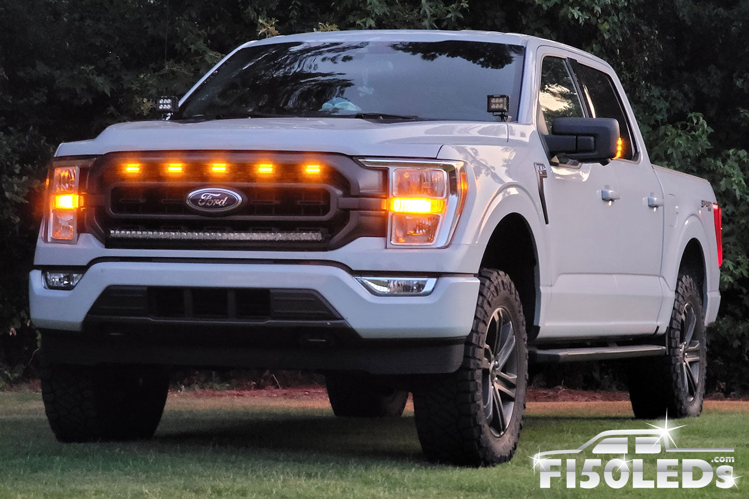 F-150 2021-2022 Lighted Ford Oval Front LED For Vehicles with Front Camera