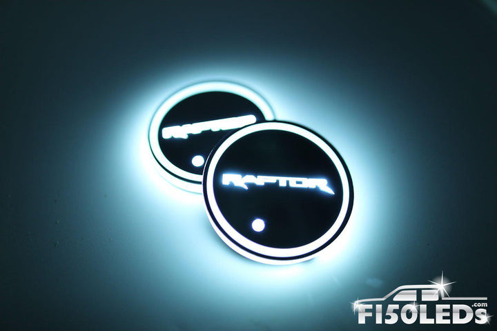 2021 - 2024 F150 Raptor LED Cup Holder Coaster Kit