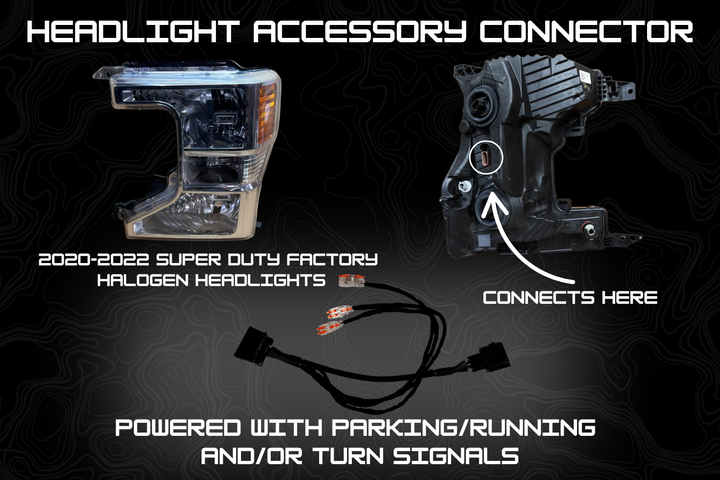 2017-2022 Super Duty Plug & Play Headlight Accessory Connector