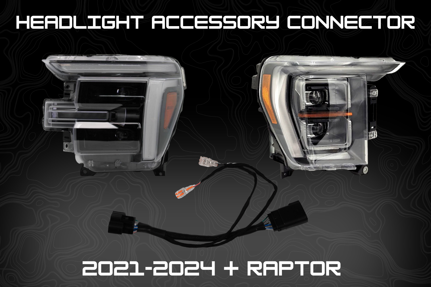 2021-2026 F150 Raptor Plug & Play Headlight Accessory Connector ...