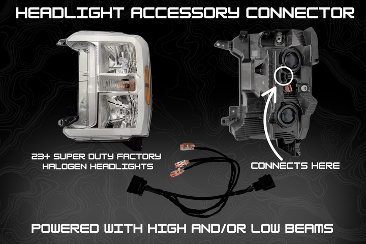 2023-2025 Super Duty Plug & Play Headlight Accessory Connector