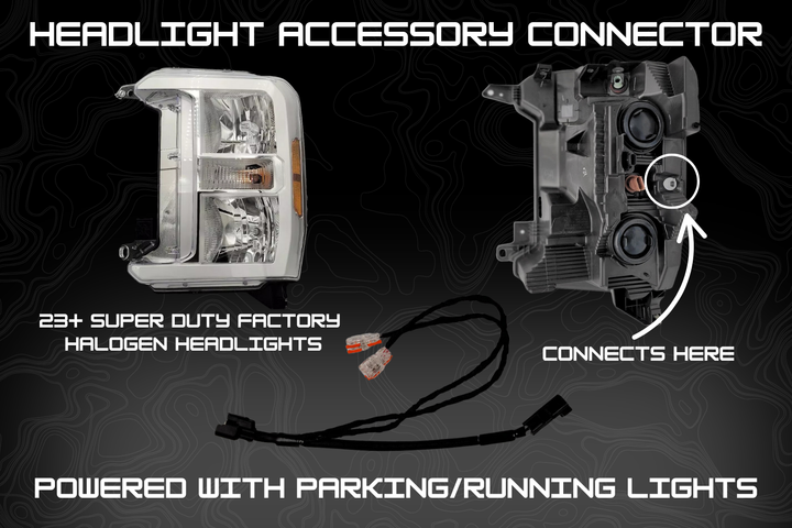 2023-2025 Super Duty Plug & Play Headlight Accessory Connector