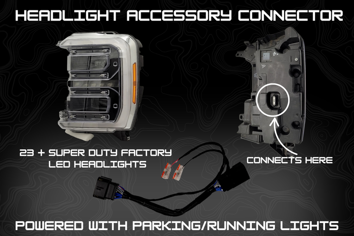 2023-2025 Super Duty Plug & Play Headlight Accessory Connector