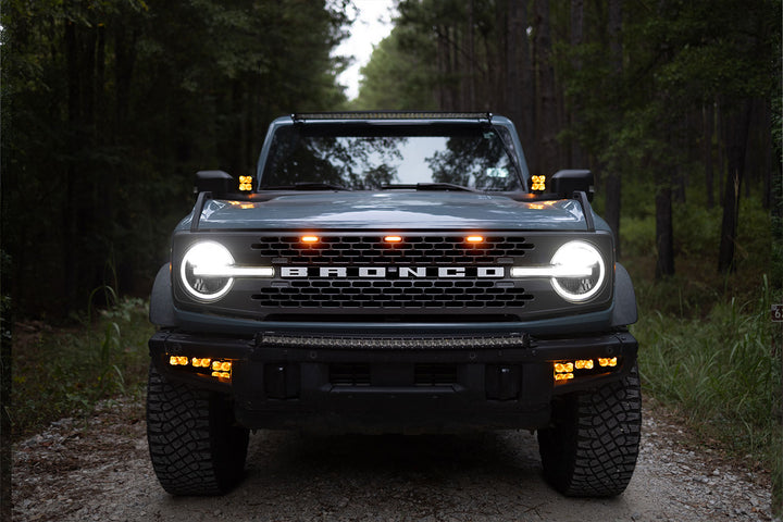2021 - 2024 Ford Bronco CREE LED Hood Mounted MKII Spartan Kit