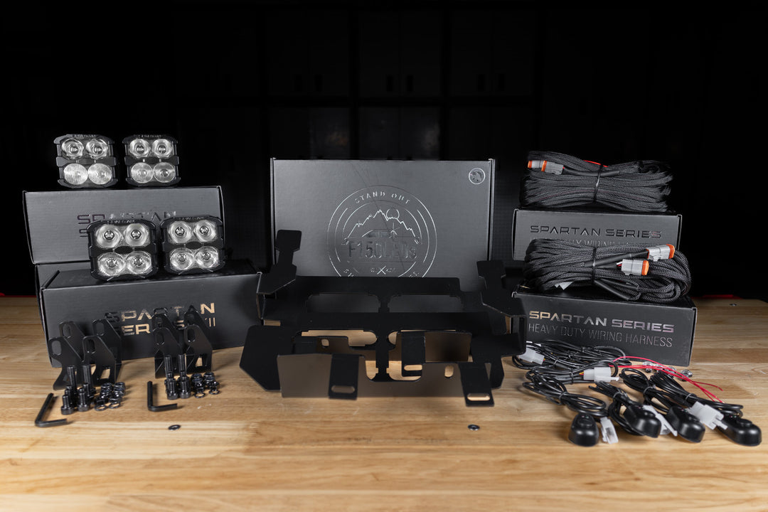 2024 - 2026 F150 CREE LED Dual Spartan Fog Light Kit