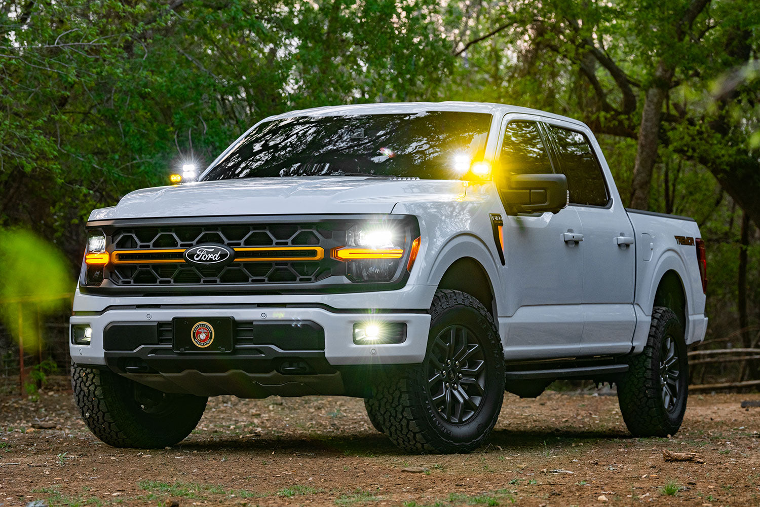 エンジェルストーン【ラブラドライト②】 2021 - 2023 F150 GEN3 Raptor CREE LED Hood Mounted Spartan Kit