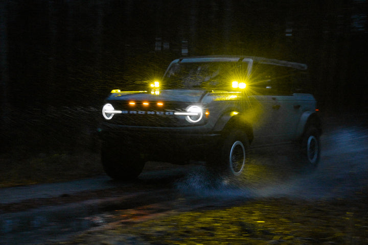 2021 - 2024 Ford Bronco CREE LED Hood Mounted MKII Spartan Kit