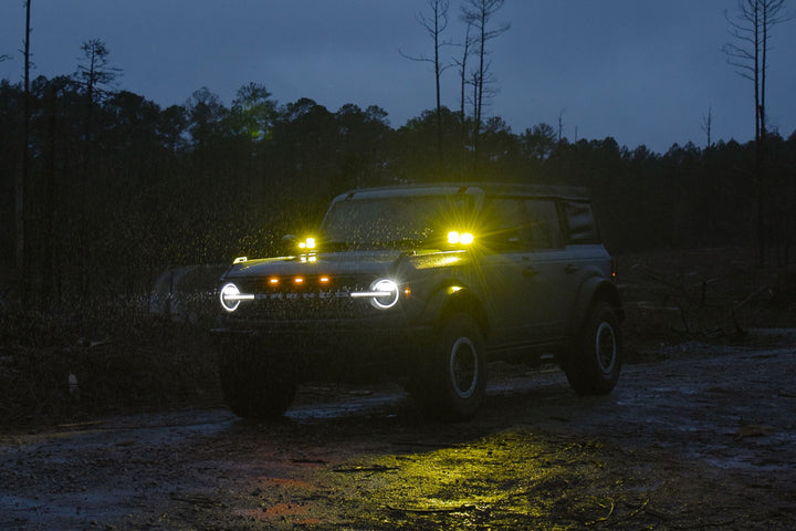 2021 - 2024 Ford Bronco CREE LED Hood Mounted MKII Spartan Kit