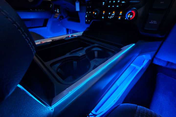 2023 - 2024 F250 Super Duty Interior Console Accent Lighting