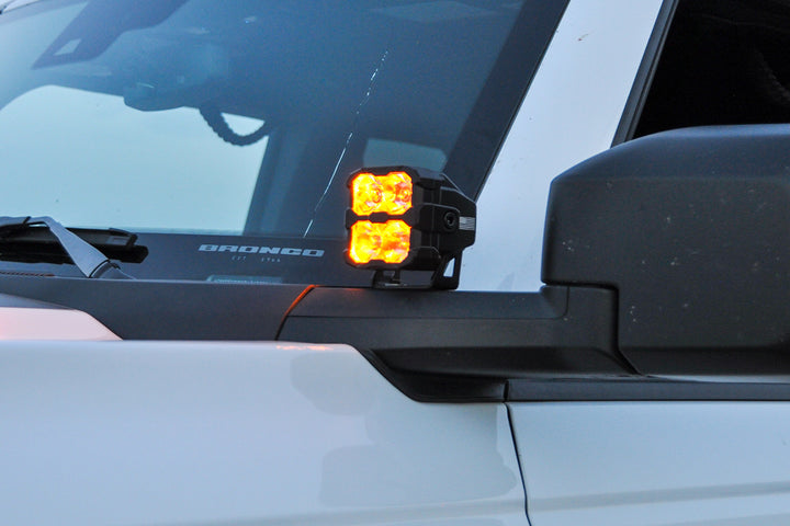 2021 - 2025 Ford Bronco CREE LED Hood Mounted MKII Spartan Kit