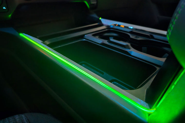 2023 - 2024 F250 Super Duty Interior Console Accent Lighting