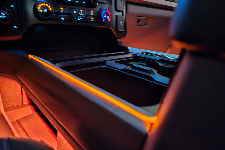 2023 - 2024 F250 Super Duty Interior Console Accent Lighting