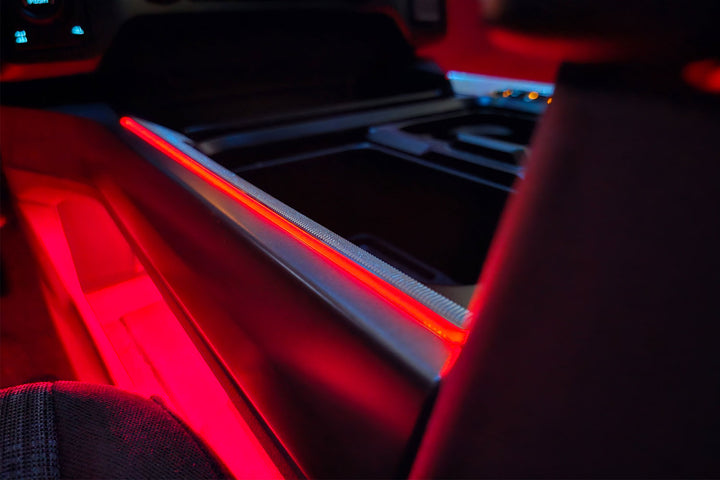 2023 - 2024 F250 Super Duty Interior Console Accent Lighting