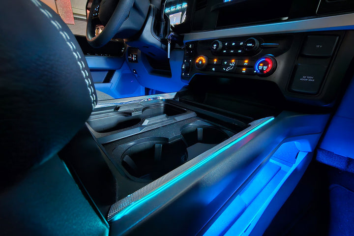 2023 - 2024 F250 Super Duty Interior Console Accent Lighting