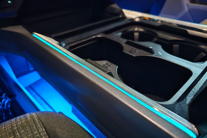2023 - 2024 F250 Super Duty Interior Console Accent Lighting