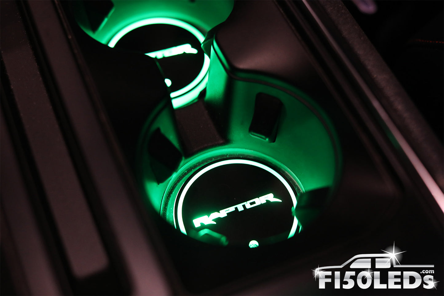 2021 2023 F150 Raptor LED Cup Holder Coaster Kit