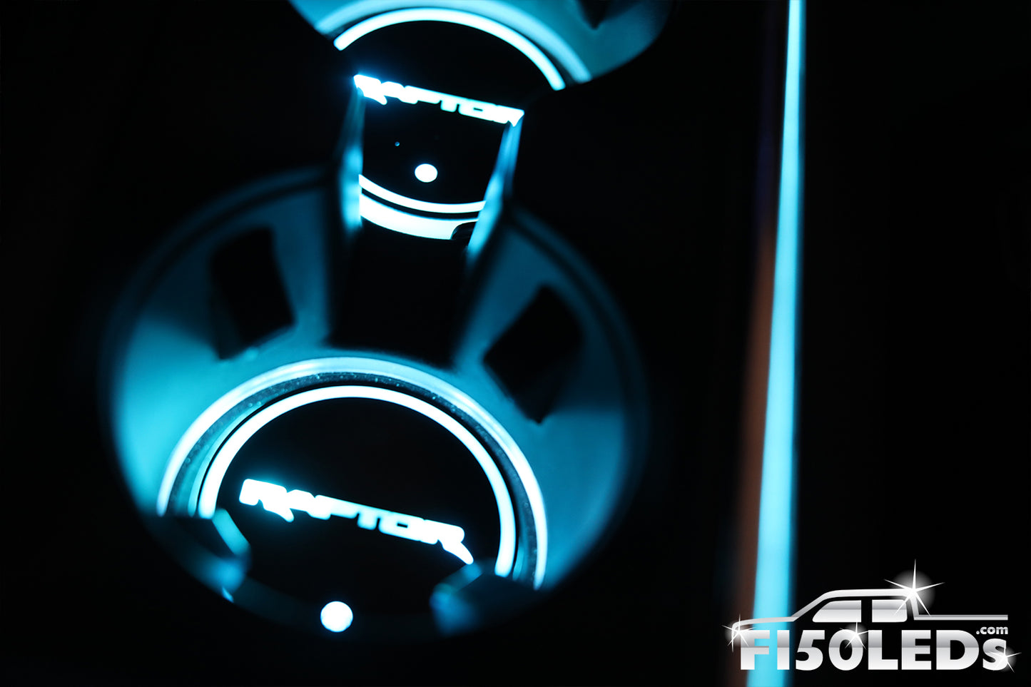 2021 2023 F150 Raptor LED Cup Holder Coaster Kit