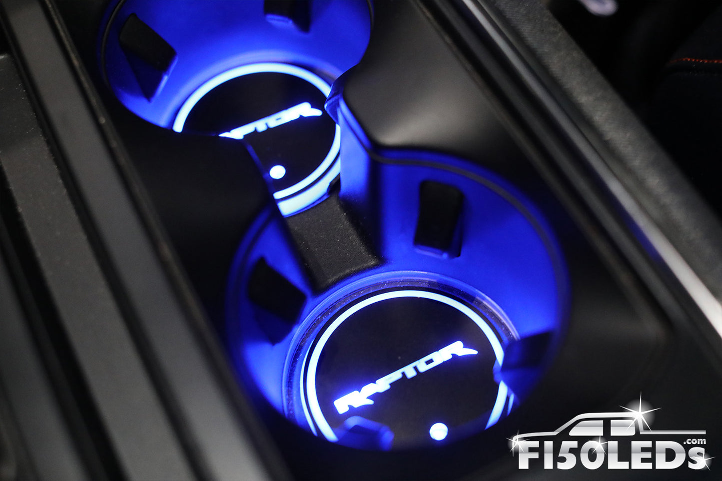 2021 2023 F150 Raptor LED Cup Holder Coaster Kit