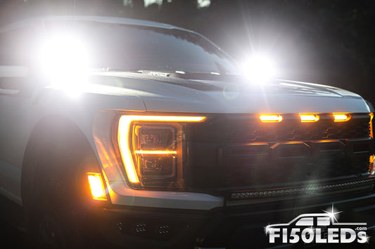 2021 - 2023 F150 Raptor GEN3 CREE LED Hood Mounted Spartan Kit