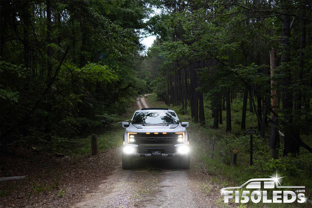 2021 - 2025 Ford F150 Raptor MKII Spartan Series Cree LED Tri-Fog Light Kit