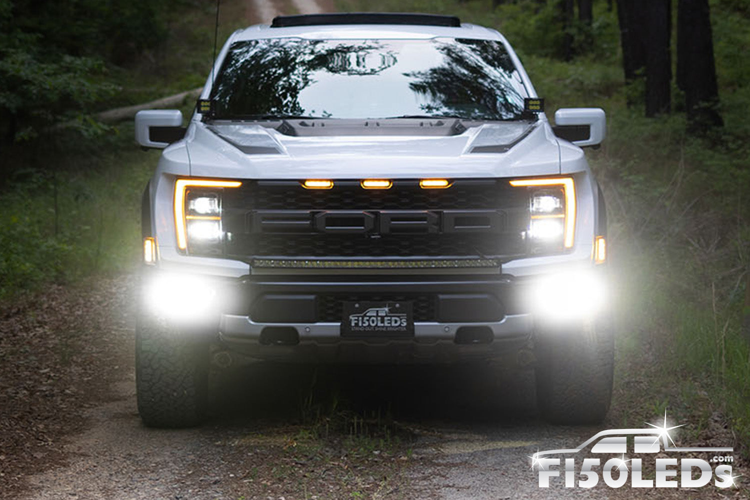 2021 - 2025 Ford F150 Raptor MKII Spartan Series Cree LED Tri-Fog Ligh ...