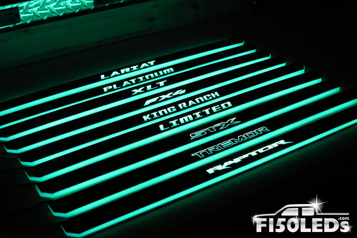 2024 F150 RGB LED Door Sill Light Kit