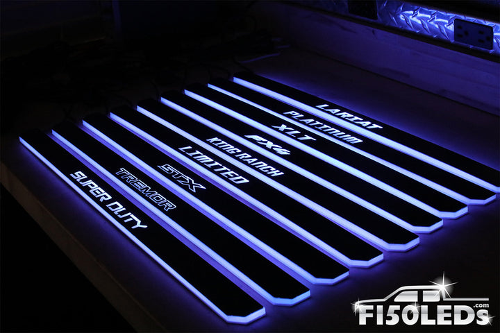 2024 F150 RGB LED Door Sill Light Kit