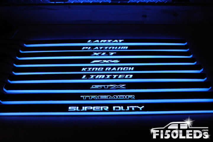 2024 F150 RGB LED Door Sill Light Kit