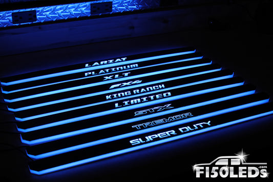 2011 - 2016 F250 Super Duty RGB LED Door Sill Light Kit