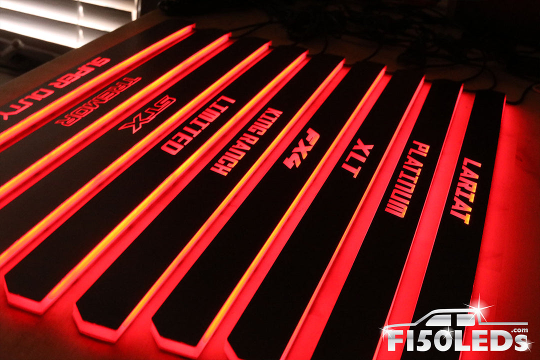 2024 F150 RGB LED Door Sill Light Kit