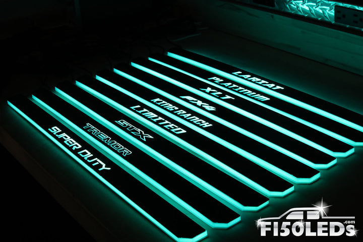 2024 F150 RGB LED Door Sill Light Kit