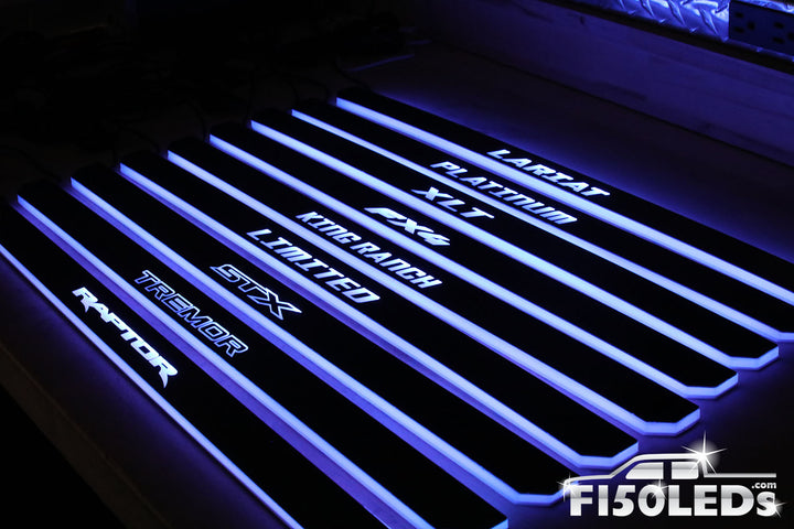 2024 F150 RGB LED Door Sill Light Kit