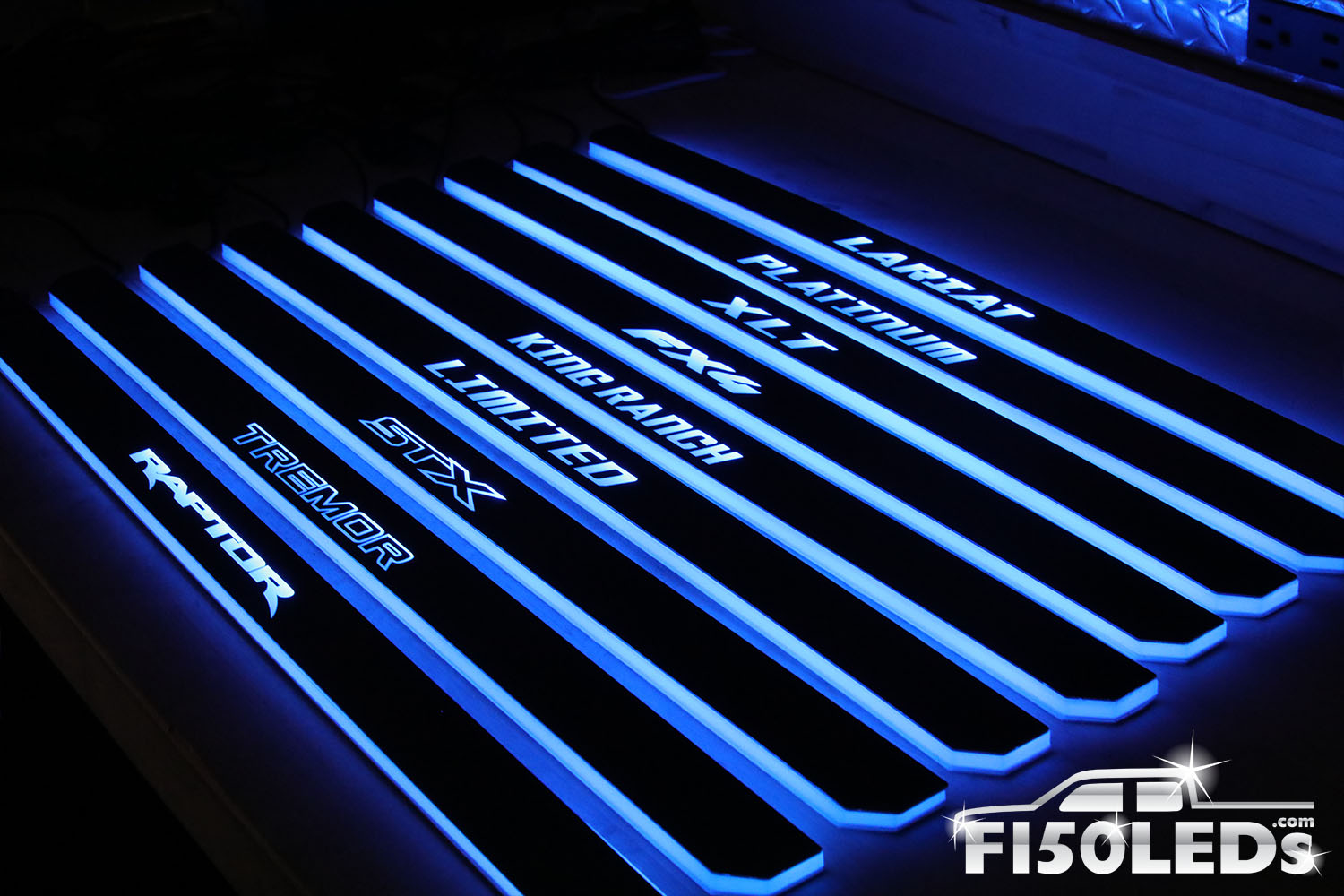 2021 - 2026 F150 Raptor RGB LED Door Sill Light Kit – F150LEDs.com