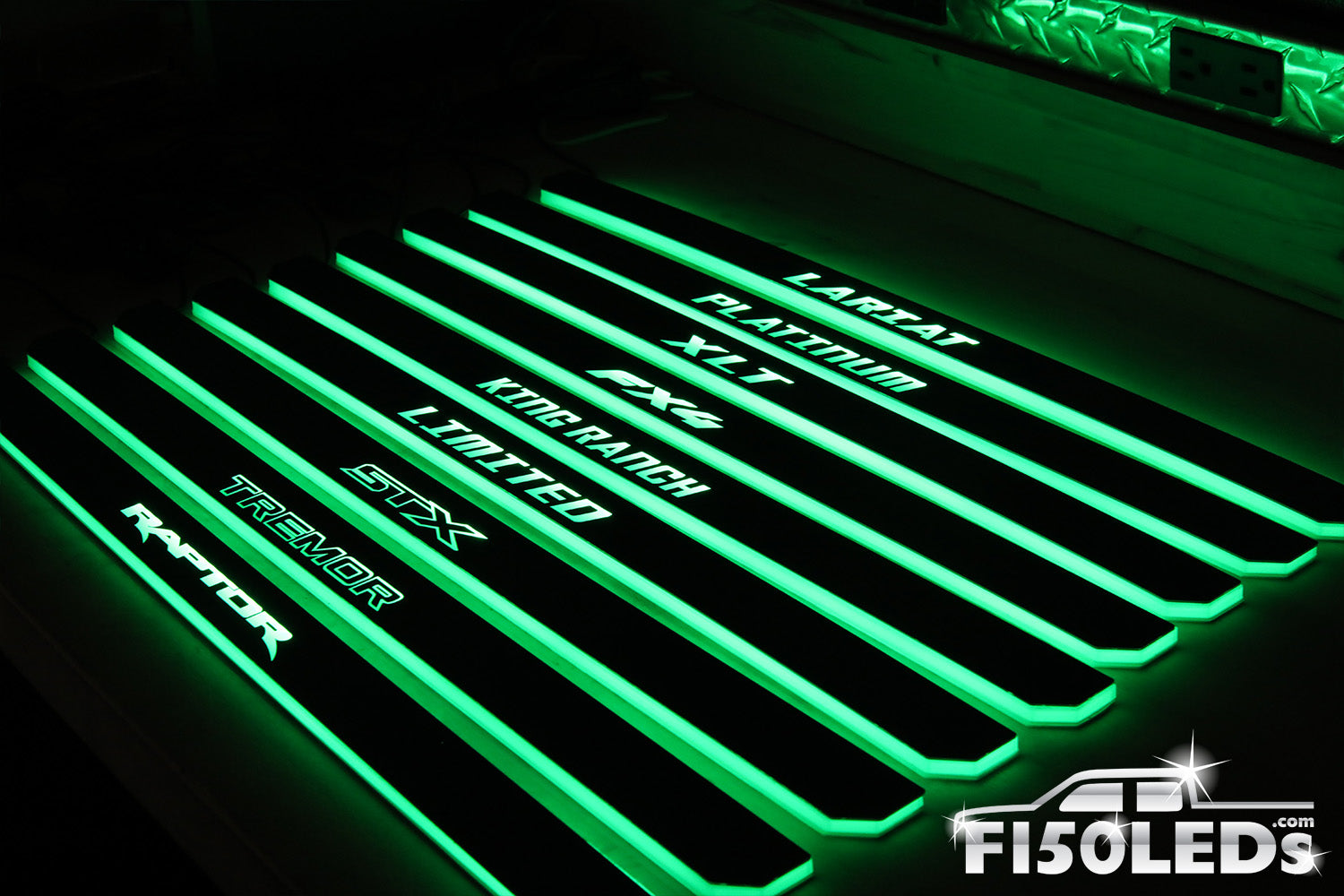 2021 - 2026 F150 Raptor RGB LED Door Sill Light Kit – F150LEDs.com 2021 - 2026 F150 Raptor RGB LED Door Sill Light Kit – F150LEDs.com