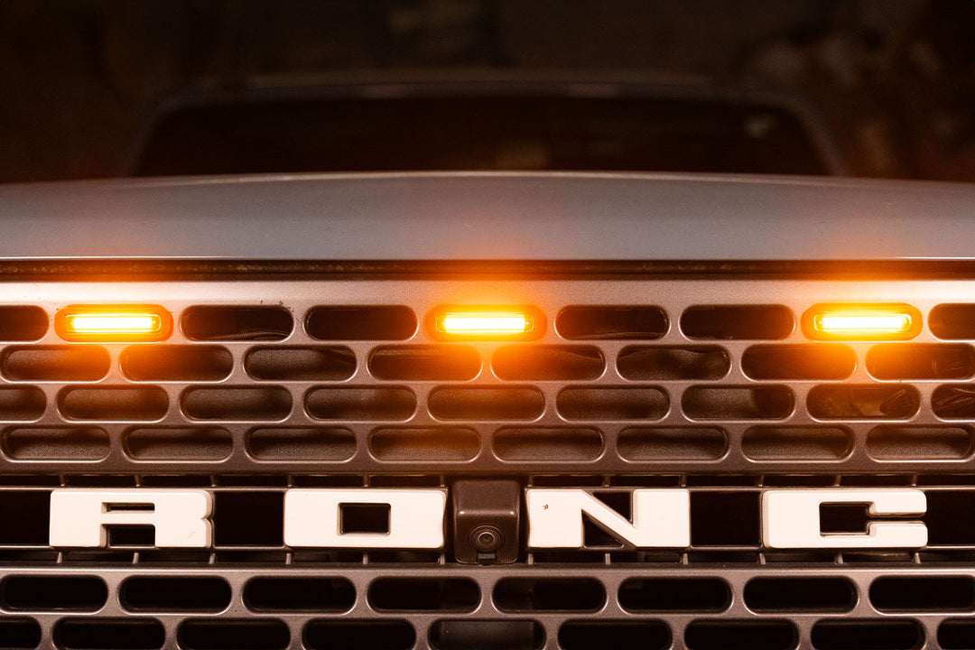 Bronco Raptor Style Grill Light Inserts