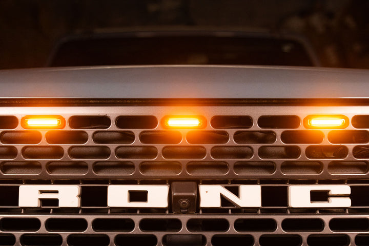 Bronco Raptor Style Grill Light Inserts
