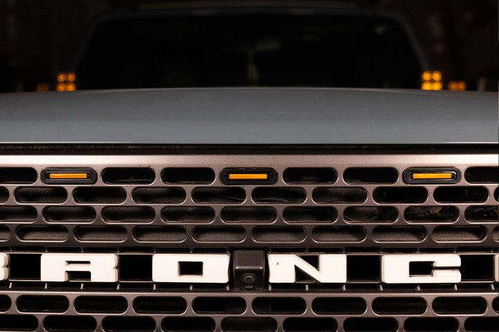 Bronco Raptor Style Grill Light Inserts